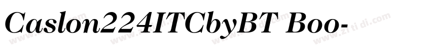 Caslon224ITCbyBT Boo字体转换